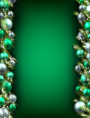 Card with fir branch.