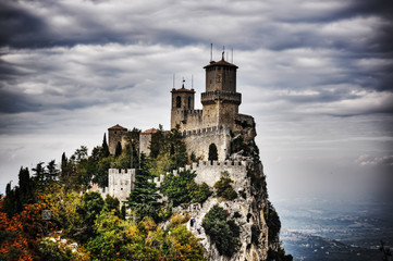 Fototapeta na wymiar San Marino castle