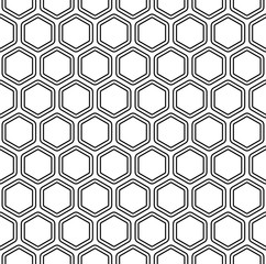 Seamless monochromatic hexagon pattern