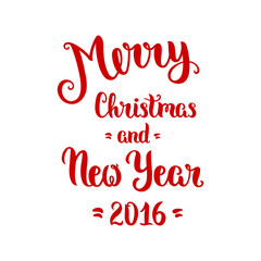 Merry Christmas lettering