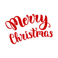 Merry Christmas lettering