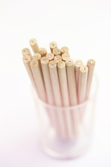 Close-up image of pencils.Shallow depth of field composition and