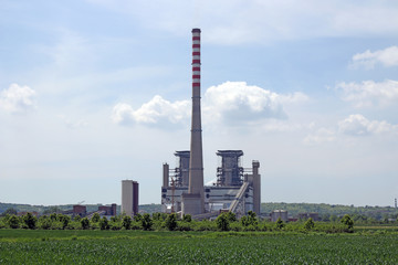 Obraz premium thermal power plant power and energy industry