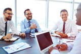Conversation of businessmen
