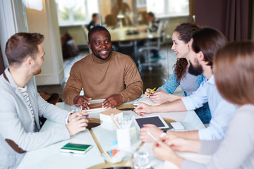 Meeting of colleagues