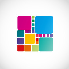 forme color&eacute; abstraite,vecteur