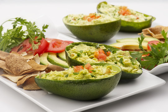 Avocado Salad Stuffed in an avocado