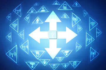 Digital Abstract business background