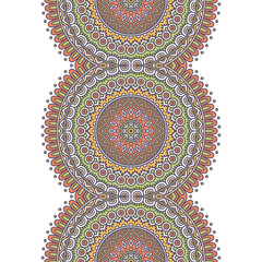 Ethnic floral seamless pattern