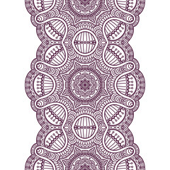 Ethnic floral seamless pattern