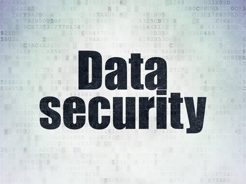 Privacy concept: Data Security on Digital Paper background