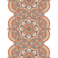 Ethnic floral seamless pattern