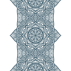 Ethnic floral seamless pattern