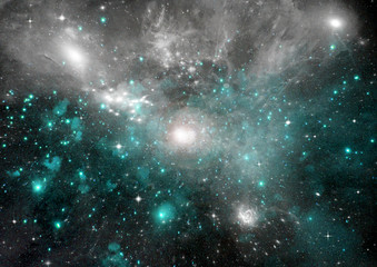 galaxy in a free space