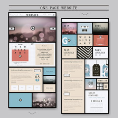 elegant one page web design