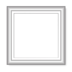 Vector illustration of metal frame. With place for text