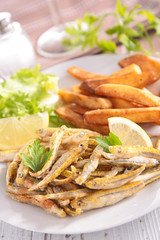 fried fish and french fries
