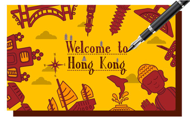 Hong Kong travel concept
