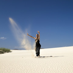 flamenco in the dunes