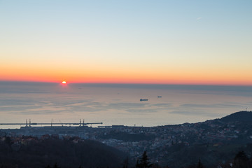 evening in the bay of Trieste
