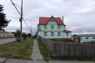 Calle en Tierra de Fuego