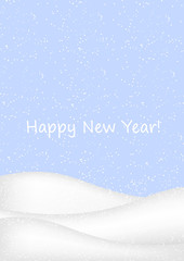 Winter background with snow.