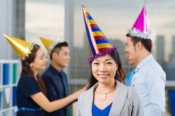 Celebrating birthday in office