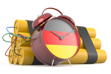 Time Bomb with German Flag
