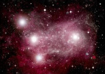 Obraz premium galaxy in a free space