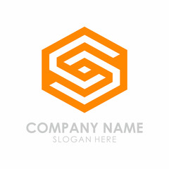 Initial S Box Line Logo icon 