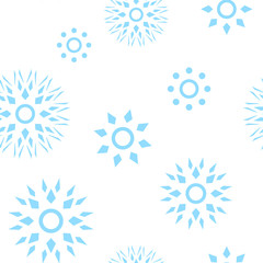 Snowflake pattern seamless