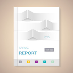 Fototapeta na wymiar Annual Report Cover vector illustration