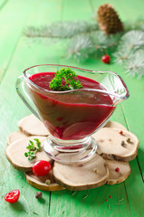 Cranberry sauce for meat