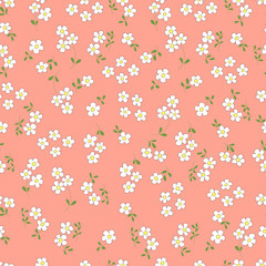Fototapeta na wymiar Seamless pattern with bouquets of flowers cartoon.