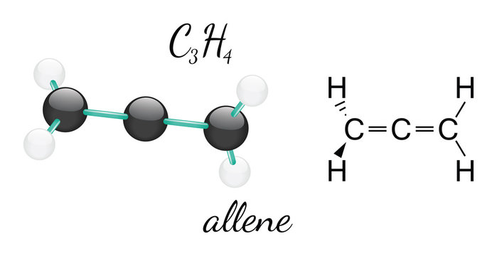C3H4 allene molecule