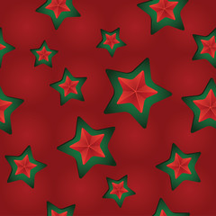 Vector seamless Christmas pattern with clipped stars. Holiday theme. For wrapping paper, wallpapers, web site background, textile