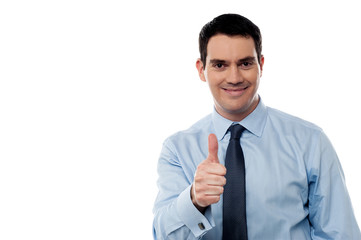 Manager wishing good luck to the team