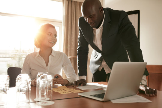 Young Business People Meeting In Conference Room