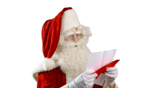 Santa Claus is Reading a Strange Wish List