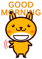 おはようをする動物シリーズ