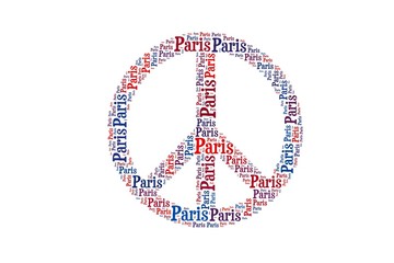 Peace for Paris, Word Cloud,