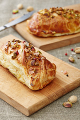 puff rolls stuffed with meat