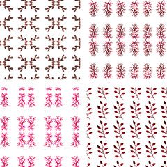 Seamless abstract hand-drawn  pattern.