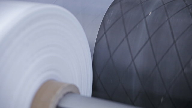 Rotating shafts on a factory