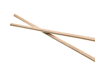 chopsticks isolated on white