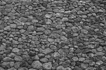 background of real stone wall surface with cement