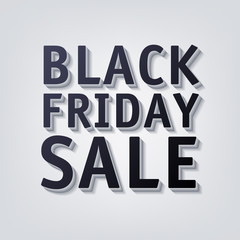 Black friday sale vector illustration.