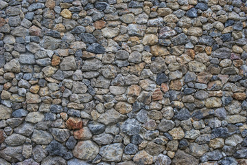 background of real stone wall surface with cement