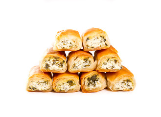 Cheese and spinach rolls