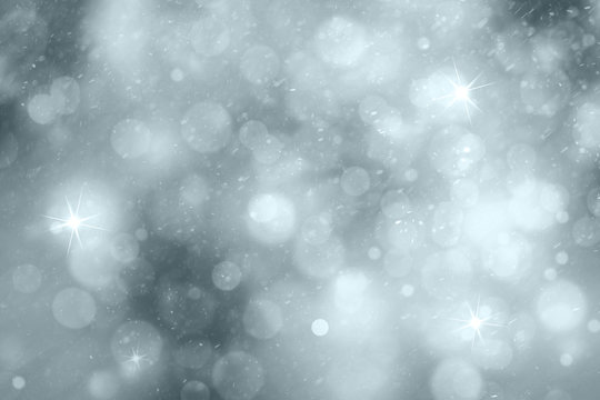 Abstract realistic snowfall and rainfall background with drops, snowflakes and sparkle background. Winter season Holiday copy space background illustration.